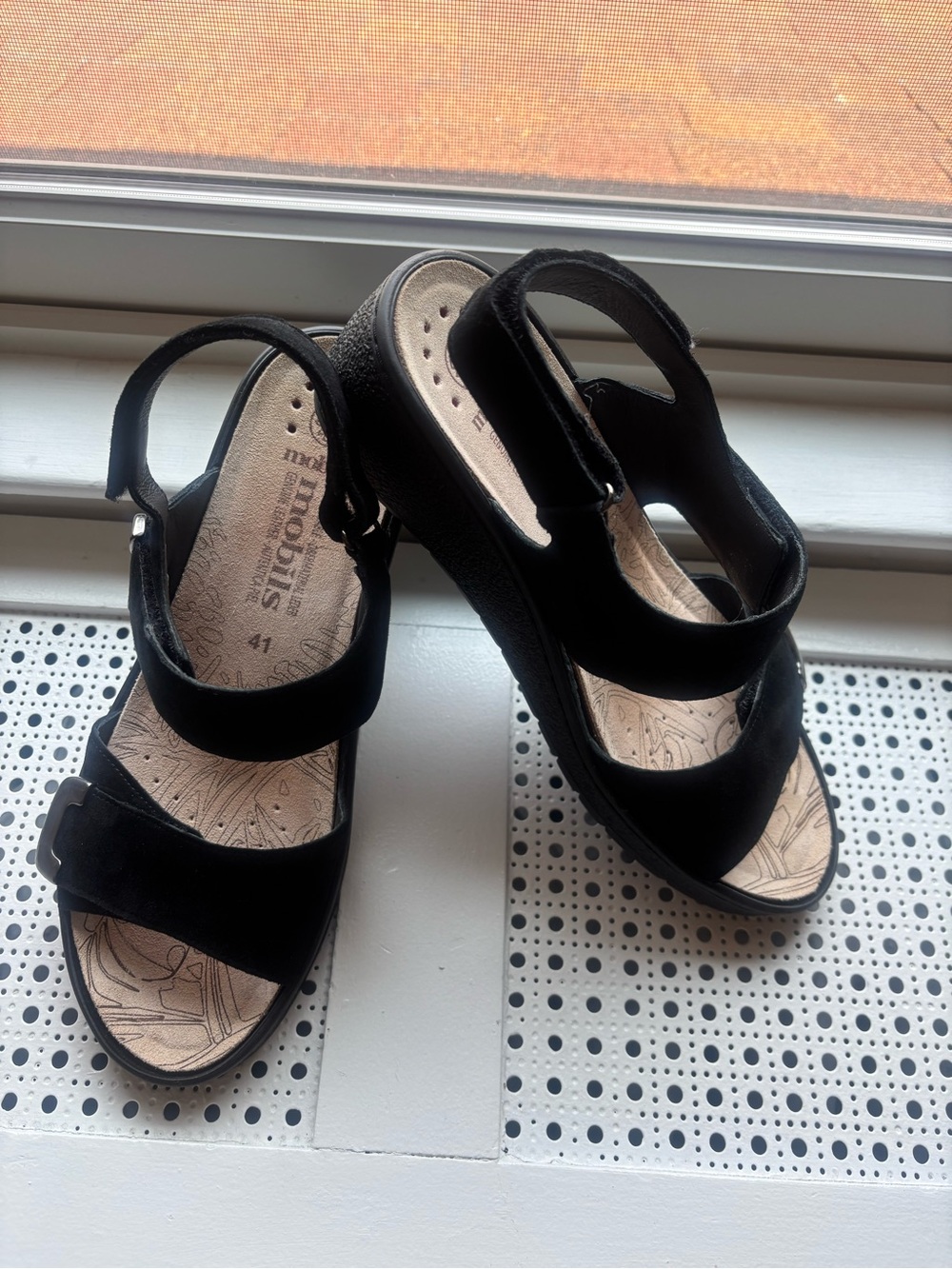 Mephisto Mobils black Women's Comfort Sandals